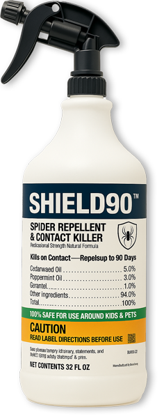 Shield90 Spider Repellent 32oz sprayer bottle system